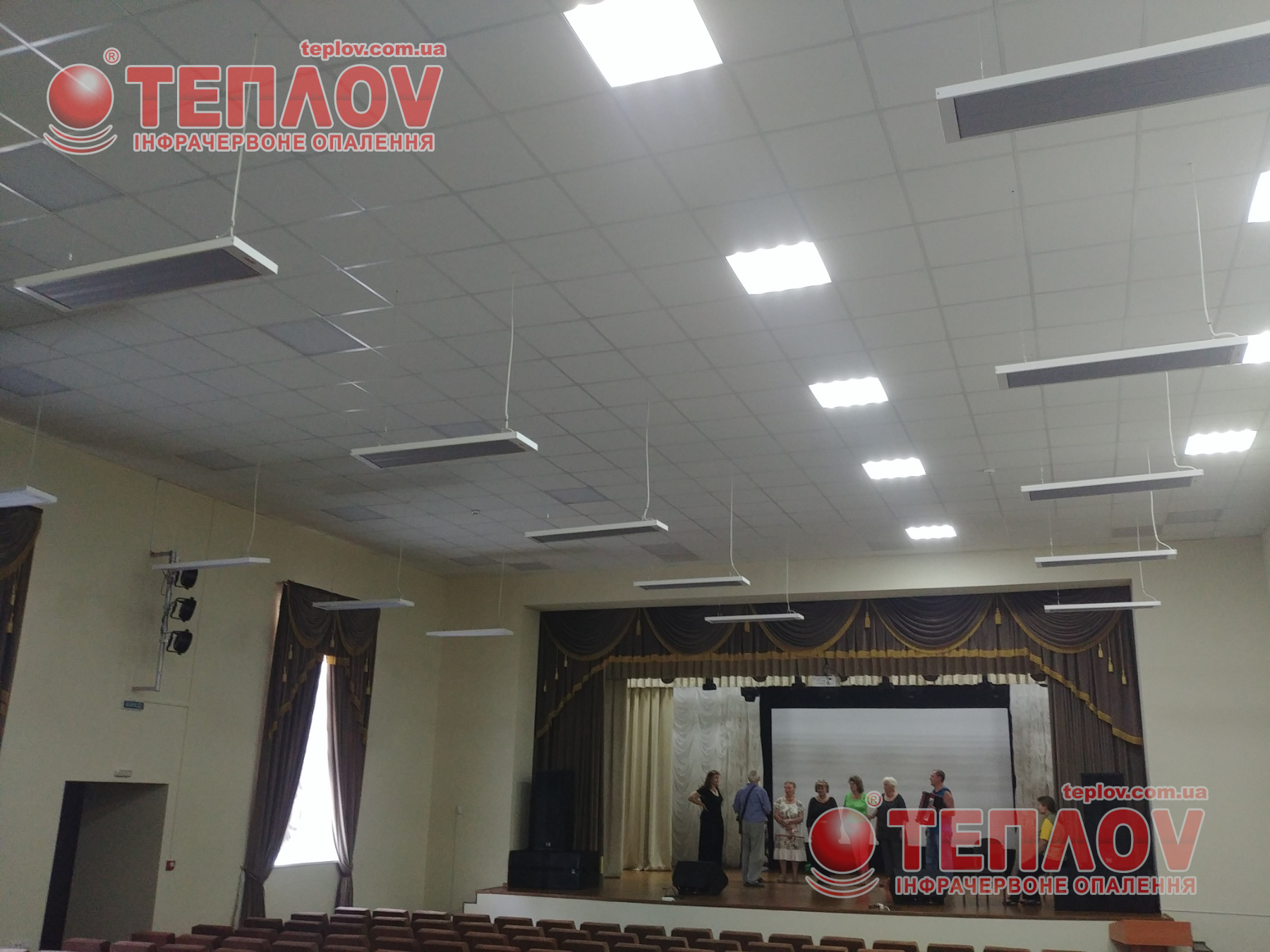 infrared heating of cultural center