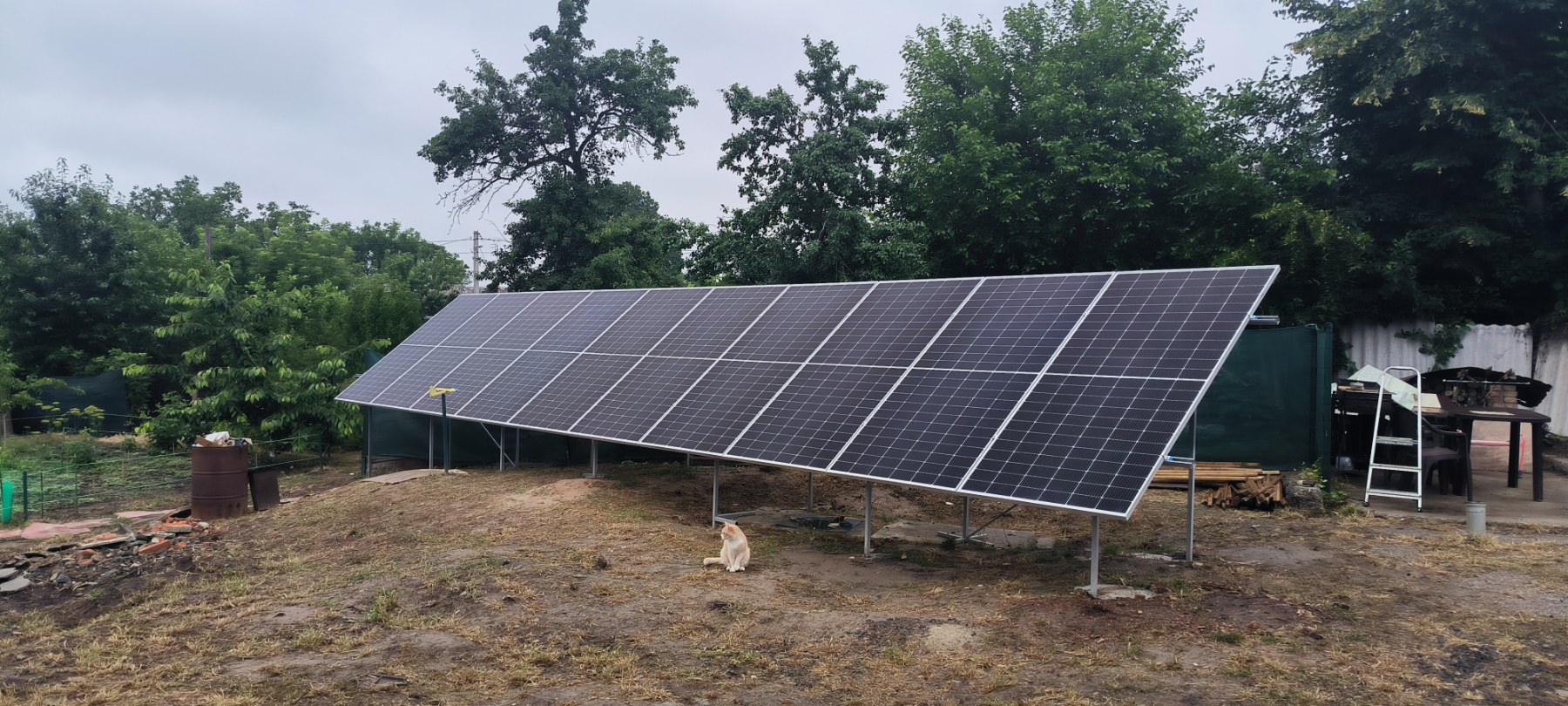 Solar station for a private house